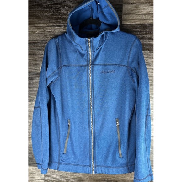 Marmot Jacket Womens Small Blue Fleece‎ Lined Full Zip Hoodie Pockets Outdoor - Picture 1 of 5
